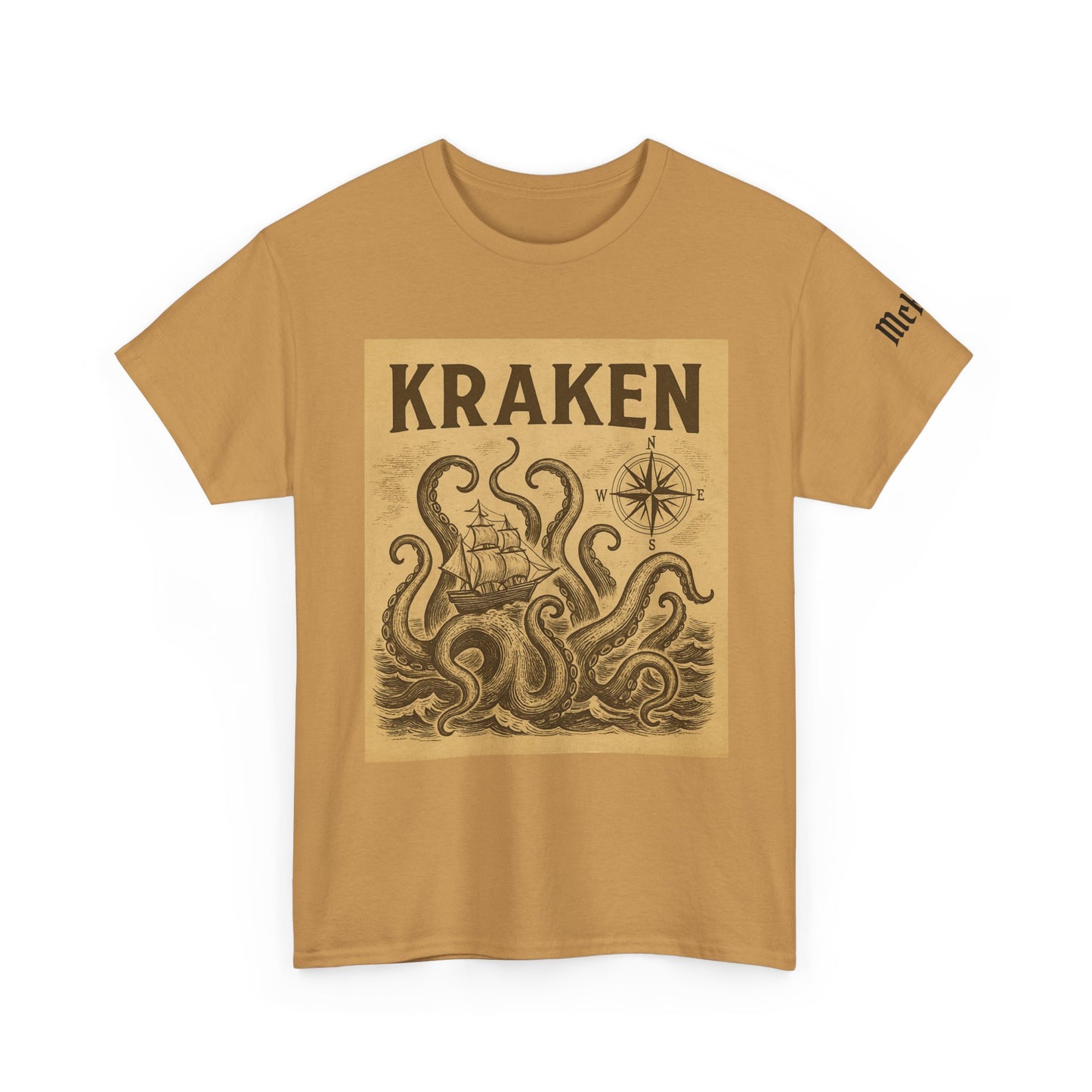 Kraken Vintage Nautical Tee — Retro Sea Monster Graphic T-Shirt